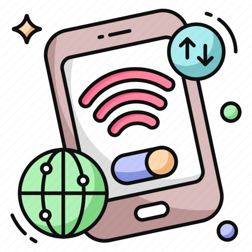 Mobile wifi, mobile internet, wireless network, broadband connection, smartphone wifi icon - Download on Iconfinder