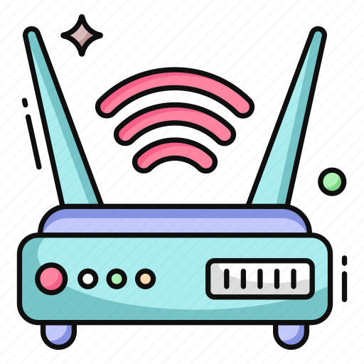 Wifi router, modem, internet device, wireless network, broadband connection icon - Download on Iconfinder