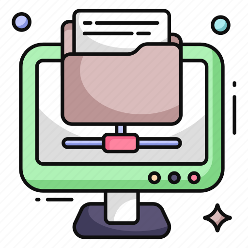 Online folder, document, doc, archive, binder icon - Download on Iconfinder
