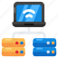 system hosting, laptop hosting, system network, system connection, connected server 