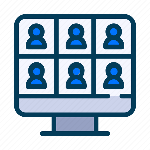 Conference, call, mobile, smartphone, phone, online, device icon - Download on Iconfinder