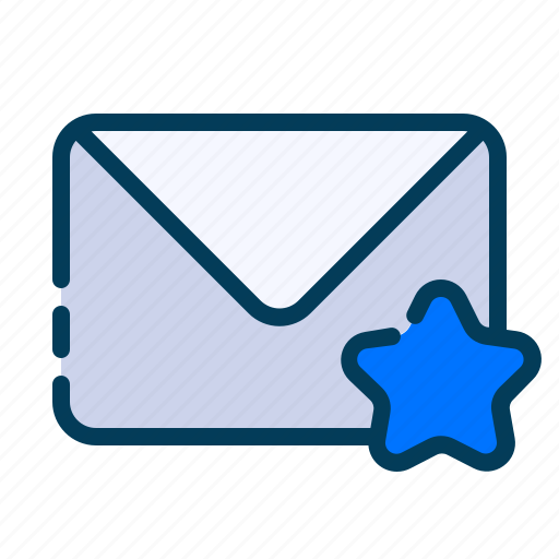 Starred, message, email, envelope, talk, send, bubble icon - Download on Iconfinder