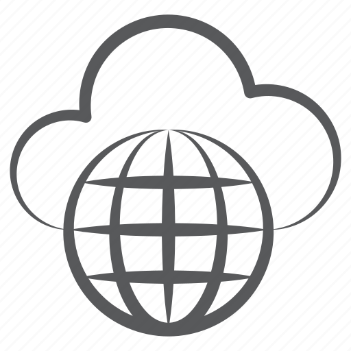 Cloud computing, cloud technology, global cloud network, universal network, worldwide network icon - Download on Iconfinder