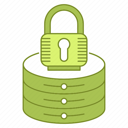 Data, hosting, infrastructure, lock, network, security, server icon - Download on Iconfinder
