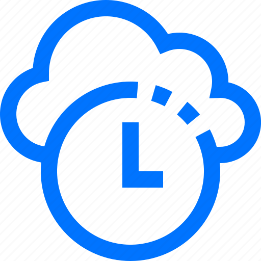 Clock, cloud, connection, history, network, online, time icon - Download on Iconfinder