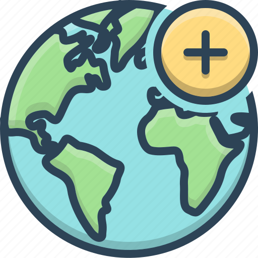 Add, earth, global, globe, planet, world icon - Download on Iconfinder