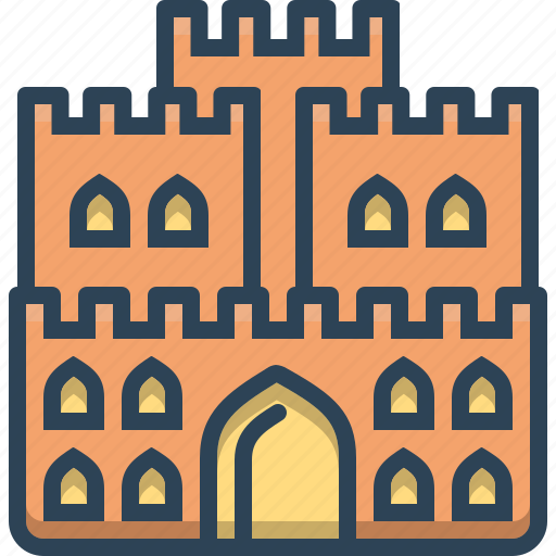 Architecture, building, castle, fort, kingdom icon - Download on Iconfinder
