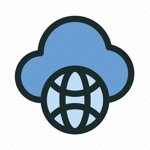 Cloud, connection, globe, hosting, internet, network, technology icon - Download on Iconfinder