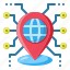 network, location, pin, internet, ip address 