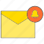 alert, email, envelope, letter, message, send 