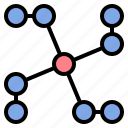 atom, contours, diagram, network, pattern, star