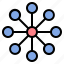 atom, circle, diagram, network, pattern 