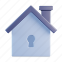 home, keyhole, lock, house, safety, security 