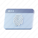 website, fingerprint, protection, biometric, security, webage 
