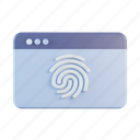 website, fingerprint, protection, biometric, webage, security 
