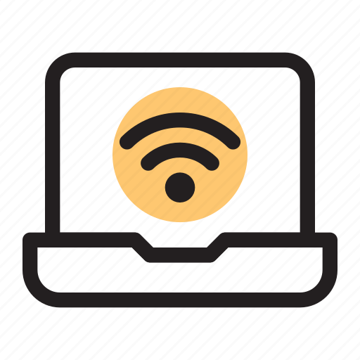 Connection, device, laptop, network, signal, technology, wireless icon - Download on Iconfinder
