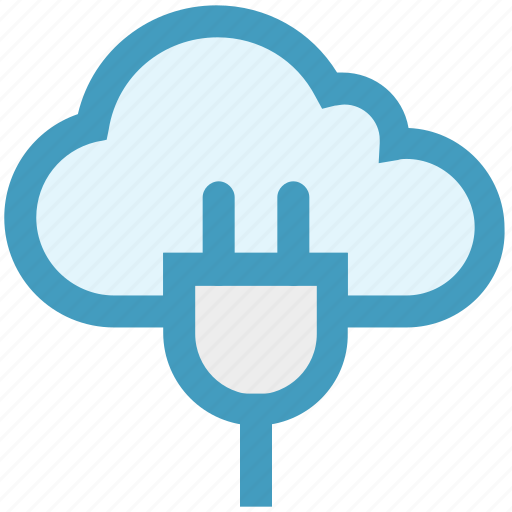 Cable, cloud, cloud plug, network, plug, power cord, server icon - Download on Iconfinder