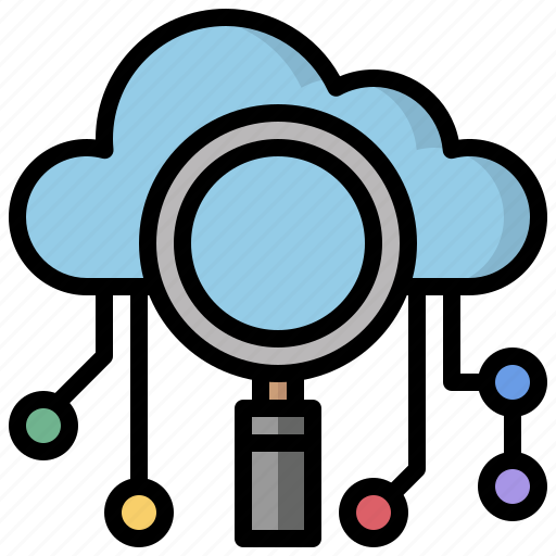 Cloud, cloudy, computing, search, sky, weather icon - Download on Iconfinder