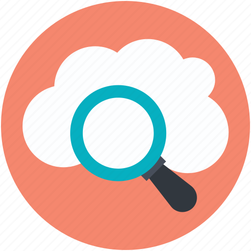 Cloud magnifying, cloud search, internet exploring, online search, search concept icon - Download on Iconfinder
