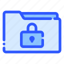 folder, data, protection, padlock, safe
