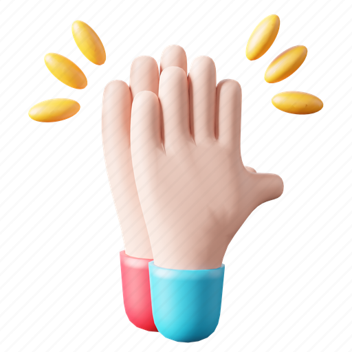 Hi, hi five, gesture, hand-gesture, hand, friends, hand-palm 3D illustration - Download on Iconfinder