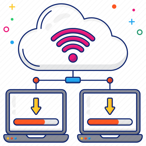 Cloud wifi, cloud hosting, cloud connected device, cloud internet connection, wireless network icon - Download on Iconfinder
