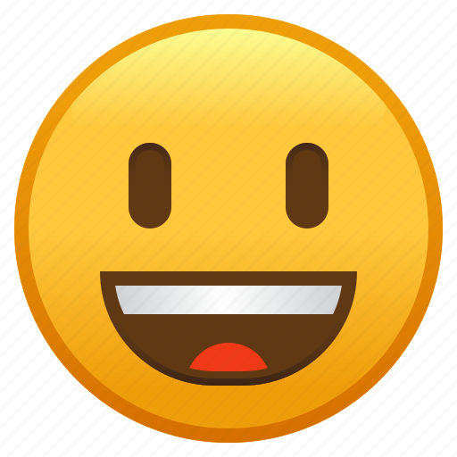 Big, emoji, eyes, face, grinning, smiley, with icon - Download on Iconfinder