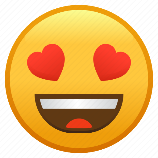 Emoji, eyes, face, heart, love, smiling, with icon - Download on Iconfinder