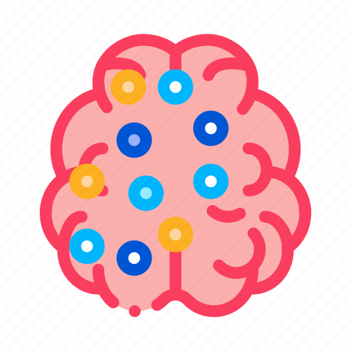 Brain, medicine, neurology, points icon - Download on Iconfinder