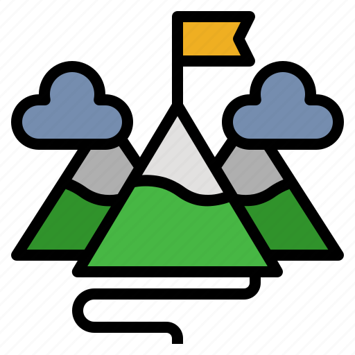 Mission, achievement, mountain, goal, success icon - Download on Iconfinder