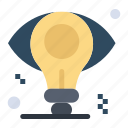 bulb, business, eye, idea