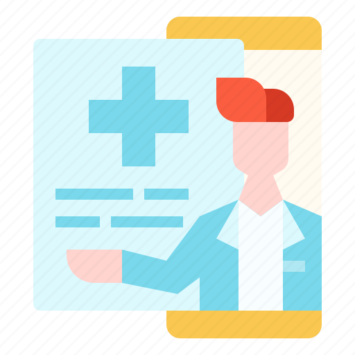 Application, doctor, healthcare, medical, online, smartphone, telehealth icon - Download on Iconfinder