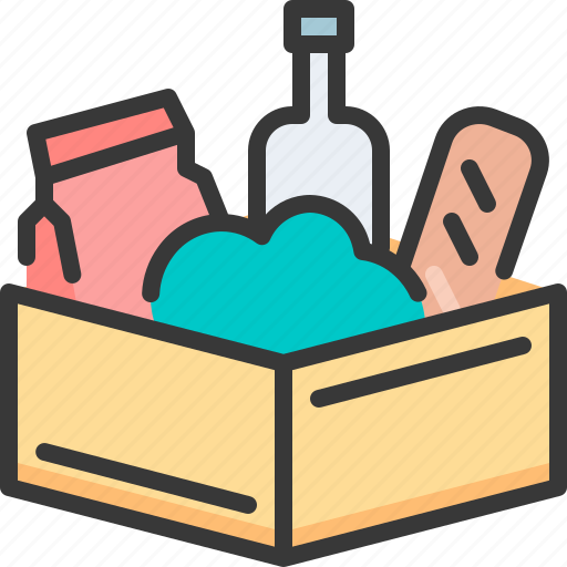 Grocery, basket, supply, stock, foods, food, bottle icon - Download on Iconfinder