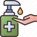 sanitizer, hand, gel, antiseptic, soap, bottle, hygiene, drop, pump