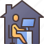 teleworking, work, from, home, wfh, remote, working, house, office 