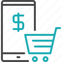 ecommerce, online, shopping, market, app, shop, cart, phone, smartphone