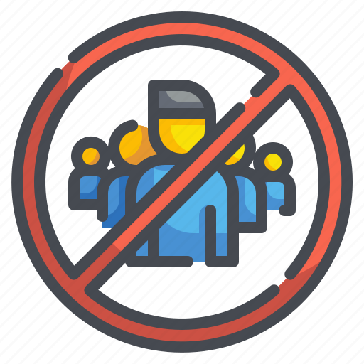 Coronavirus, crowd, forbidden, group, healthcare, outbreak, people icon - Download on Iconfinder