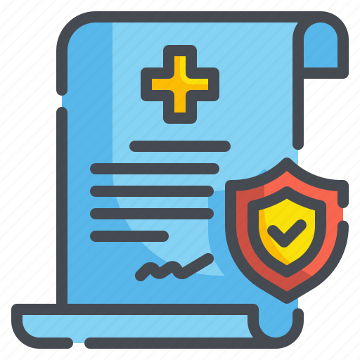 Contract, document, health, hygiene, insurance, safety, shield icon - Download on Iconfinder