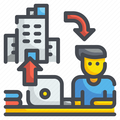 Home, house, jobs, professions, teleworking, work, working icon - Download on Iconfinder