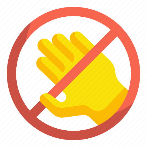 Forbidden, gesture, hand, no, prohibition, signaling, touch icon - Download on Iconfinder