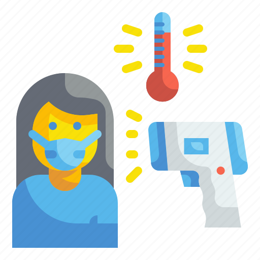 Coronavirus, healthcare, infrared, outbreak, scan, temperature, thermometer icon - Download on Iconfinder