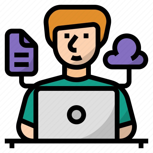 Freelancer, working, new normal, online working, remote working, work at home icon - Download on Iconfinder