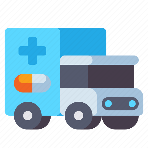 Medicines, delivery, truck icon - Download on Iconfinder