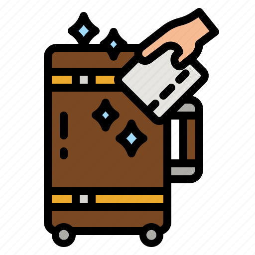 Clean, bag, luggage, alcohol, protection icon - Download on Iconfinder