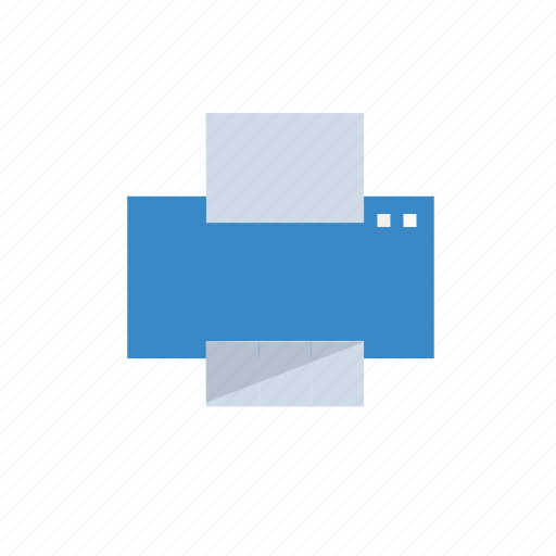 Blue, printer, pointer, printing icon - Download on Iconfinder
