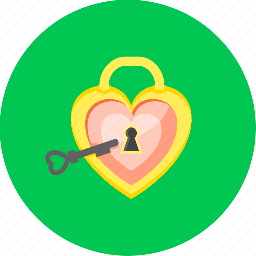 Lock, acces heart, access, key, password, private, safe icon - Download on Iconfinder