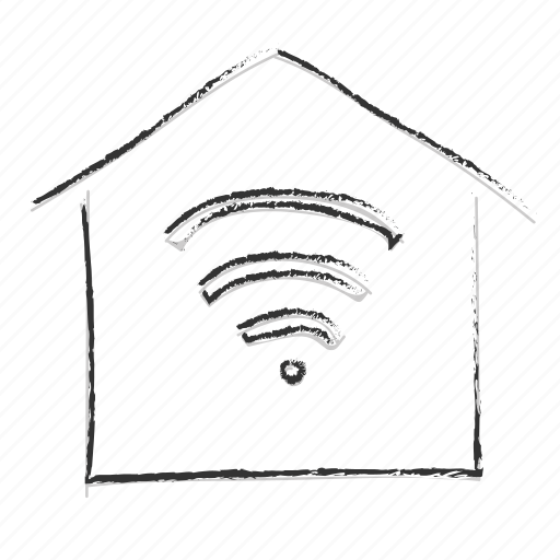 Connected household, consumer technology, future home, intelligent house, remote control home, smart home, wifi icon - Download on Iconfinder