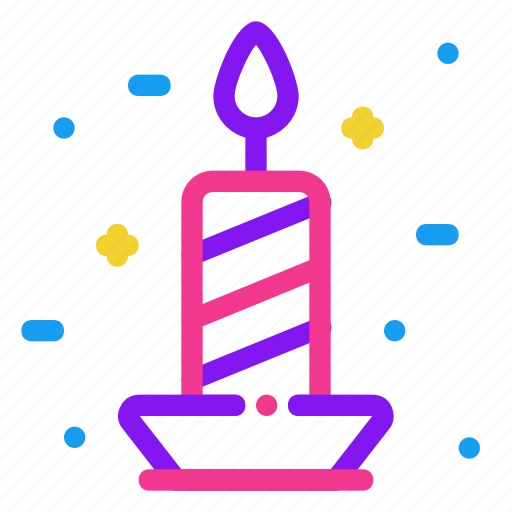 Candle, decoration, celebration, flame, fire icon - Download on Iconfinder