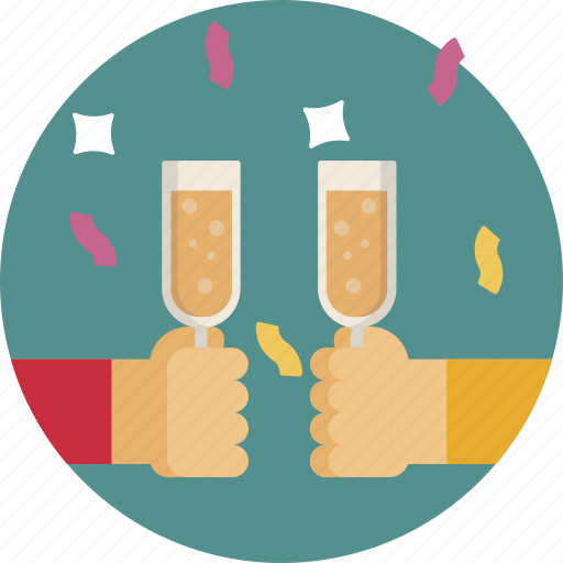 Confetti, friendship, new, party, toast, year icon - Download on Iconfinder
