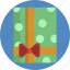 bow, box, gift, new, party, present, year 